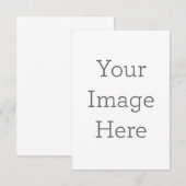 8.89 cm x 12.7 cm Flache Save The Date Karte (Vorne/Hinten)