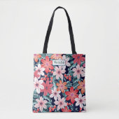 Erstellen Sie Ihre eigene Flora und Text Sommer gr Tasche (Vorderseite)