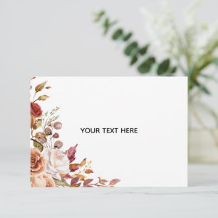 Erstellen Sie Ihre eigene Florale Antwortkarte RSVP Karte