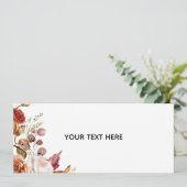 Erstellen Sie Ihre eigene florale Einladung (Stehend Vorderseite)