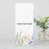 Erstellen Sie Ihre eigene florale Einladung (Stehend Vorderseite)