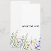 Erstellen Sie Ihre eigene florale Einladung (Vorne/Hinten)