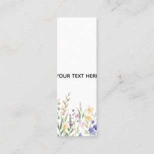 Erstellen Sie Ihre eigene florale Visitenkarte Telefonnummerkarte