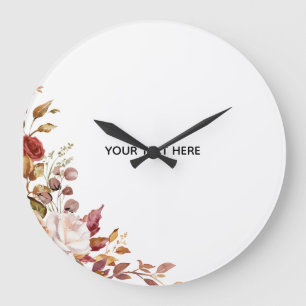 Erstellen Sie Ihre eigene florale Wanduhr