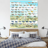 erstellen Sie Ihre eigene Flugzeugkarikatur Leinwanddruck (Insitu (Schlafzimmer))