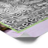 Erstellen Sie Ihre eigene Foto-Blume auf Rock Oil  Poster (Ecke)