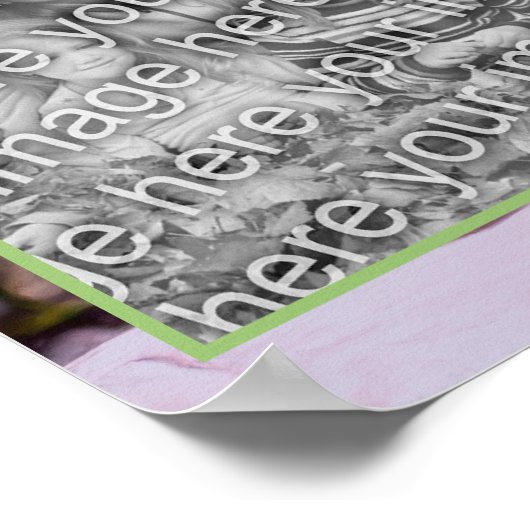 Erstellen Sie Ihre eigene Foto-Blume auf Rock Oil Poster (Ecke)