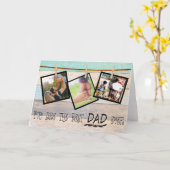 Erstellen Sie Ihre eigene Foto Collage Card .Vater Karte (Gelbe Blume)