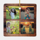 Erstellen Sie Ihre eigene Foto-Collage einzigartig Keramikornament (Rückseite)