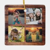 Erstellen Sie Ihre eigene Foto-Collage einzigartig Keramikornament (Vorderseite)
