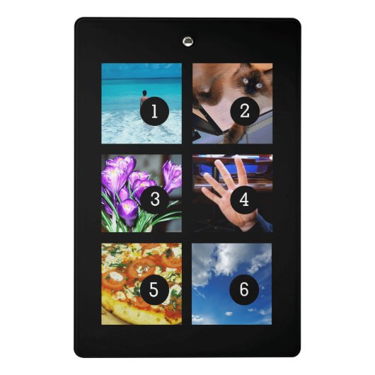 Erstellen Sie Ihre eigene Foto-Collage ganz einfac Mini Klemmbrett (Rückseite)