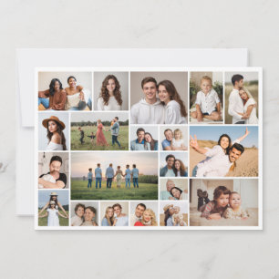 Erstellen Sie Ihre eigene Foto-Collage mit 20 Foto Mitteilungskarte