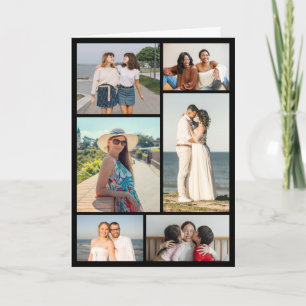 Erstellen Sie Ihre eigene Foto-Collage mit 6 Fotos Karte