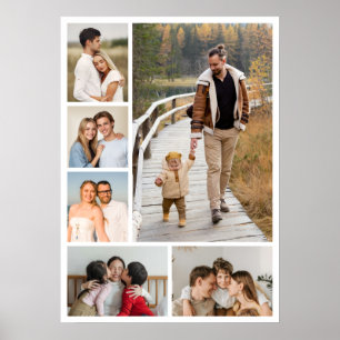 Erstellen Sie Ihre eigene Foto-Collage mit 6 Fotos Poster