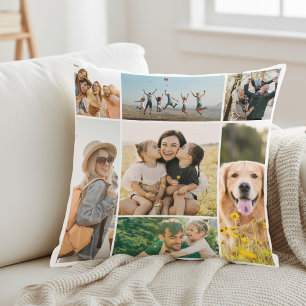 Erstellen Sie Ihre eigene Foto-Collage mit 7 Fotos Kissen