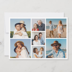 Erstellen Sie Ihre eigene Foto-Collage mit 7 Fotos Mitteilungskarte