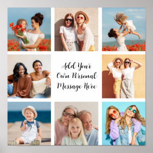 Erstellen Sie Ihre eigene Foto-Collage mit 8 Fotos Poster