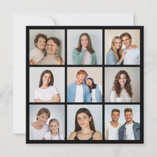 Erstellen Sie Ihre eigene Foto-Collage mit 9 Fotos Karte