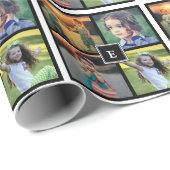 Erstellen Sie Ihre eigene Foto-Collage mit Monogra Geschenkpapier (Rolleneckpunkt)