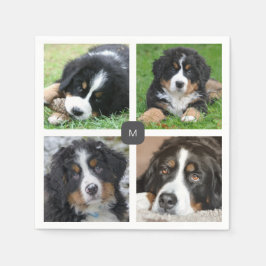 Erstellen Sie Ihre eigene Foto-Collage mit Monogra Serviette