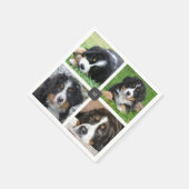 Erstellen Sie Ihre eigene Foto-Collage mit Monogra Serviette (Ecke)