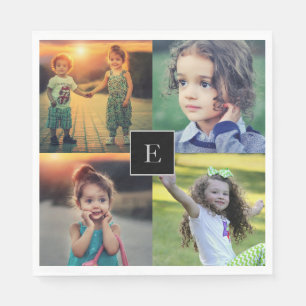 Erstellen Sie Ihre eigene Foto-Collage mit Monogra Serviette