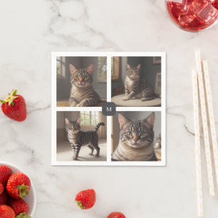 Erstellen Sie Ihre eigene Foto-Collage mit Monogra Serviette