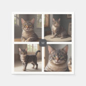 Erstellen Sie Ihre eigene Foto-Collage mit Monogra Serviette (Vorderseite)