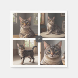 Erstellen Sie Ihre eigene Foto-Collage mit Monogra Serviette