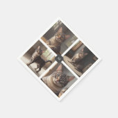 Erstellen Sie Ihre eigene Foto-Collage mit Monogra Serviette (Ecke)