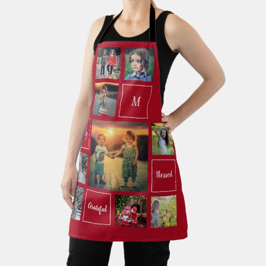 Erstellen Sie Ihre eigene Foto-Collage-Monogramm-A Schürze (InSitu)