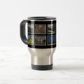 Erstellen Sie Ihre eigene Foto Collage Travel Mug Reisebecher (Vorderseite Links)