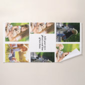 Erstellen Sie Ihre eigene Foto-Collage und -Text Badehandtuch (Badehandtuch)