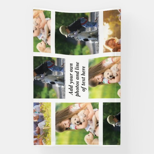 Erstellen Sie Ihre eigene Foto-Collage und -Text Banner (Vertikal)