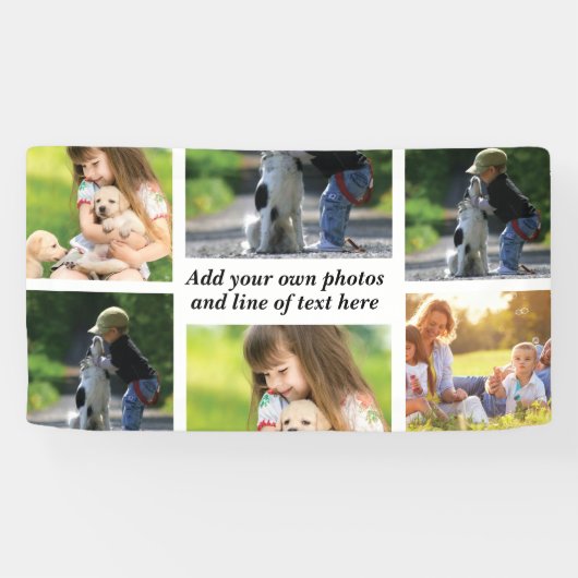 Erstellen Sie Ihre eigene Foto-Collage und -Text Banner (Horizontal)