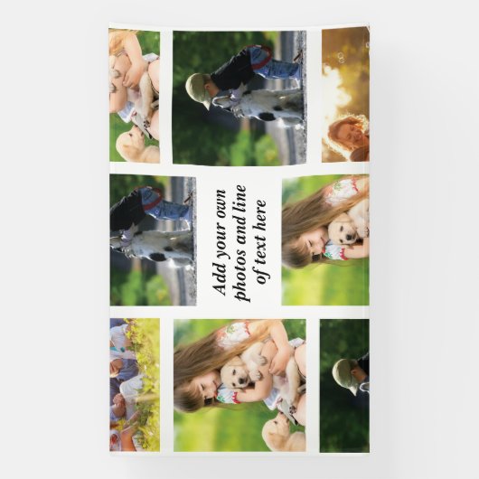 Erstellen Sie Ihre eigene Foto-Collage und -Text Banner (Vertikal)