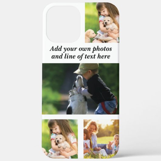 Erstellen Sie Ihre eigene Foto-Collage und -Text Case-Mate iPhone Hülle (Rückseite)