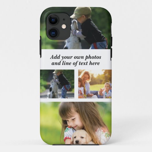 Erstellen Sie Ihre eigene Foto-Collage und -Text Case-Mate iPhone Hülle (Rückseite)