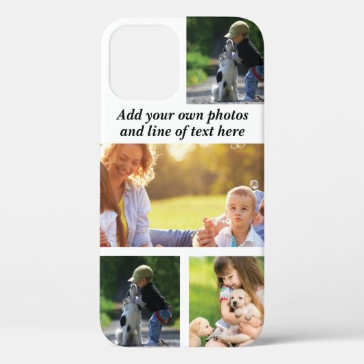Erstellen Sie Ihre eigene Foto-Collage und -Text Case-Mate iPhone Hülle (Rückseite)