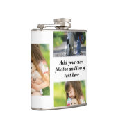 Erstellen Sie Ihre eigene Foto-Collage und -Text Flachmann (Rechts)