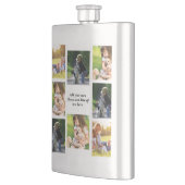 Erstellen Sie Ihre eigene Foto-Collage und -Text Flachmann (Links)