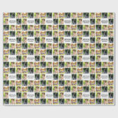 Erstellen Sie Ihre eigene Foto-Collage und -Text Geschenkpapier (Flach)