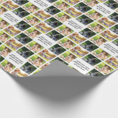 Erstellen Sie Ihre eigene Foto-Collage und -Text Geschenkpapier (Ecke)
