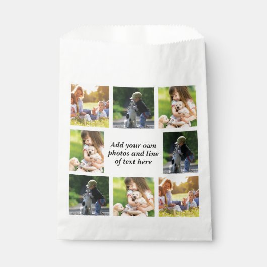 Erstellen Sie Ihre eigene Foto-Collage und -Text Geschenktütchen (Vorderseite)