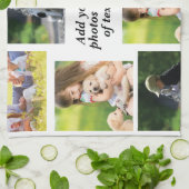 Erstellen Sie Ihre eigene Foto-Collage und -Text Geschirrtuch (Gefaltet)