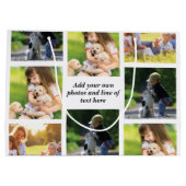 Erstellen Sie Ihre eigene Foto-Collage und -Text Große Geschenktüte (Rückseite)