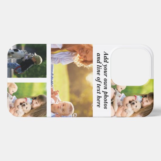 Erstellen Sie Ihre eigene Foto-Collage und -Text iPhone Hülle (Rückseite (Horizontal))