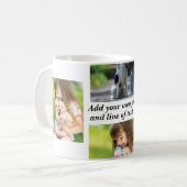 Erstellen Sie Ihre eigene Foto-Collage und -Text Kaffeetasse (Vorderseite Links)