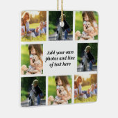 Erstellen Sie Ihre eigene Foto-Collage und -Text Keramikornament (Rechts)