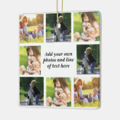 Erstellen Sie Ihre eigene Foto-Collage und -Text Keramikornament (Links)
